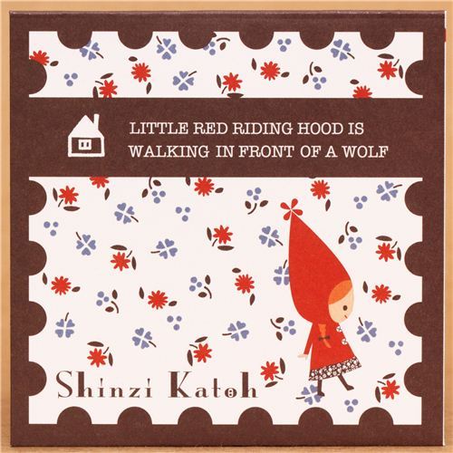 mini envelope Little Red Riding Hood fairy tale Shinzi Katoh