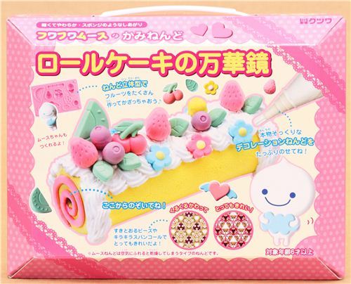 DIY paper mousse clay making kit kaleidoscope swiss roll