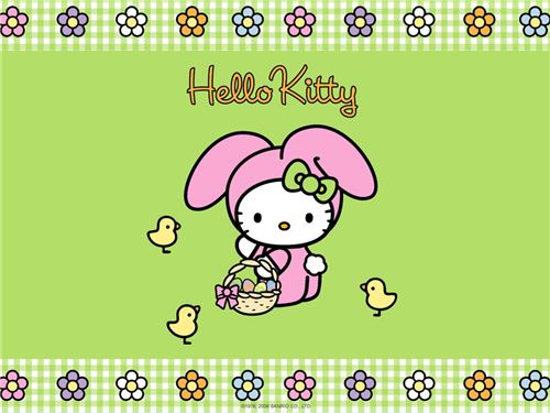 Hello Kitty loves colorful Easter eggs. How many will you find? 