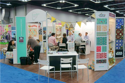 The cute Camelot trade show booth