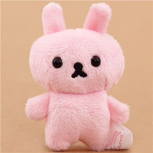 pink mini Mofutans mochi rabbit plush toy by San-X from Japan