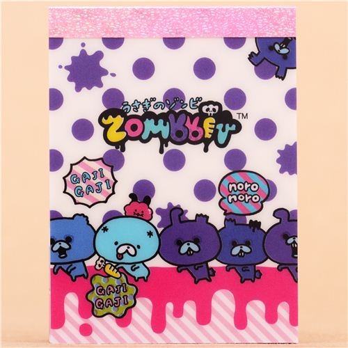 Zombbit zombie rabbits polka dot mini Note Pad San-X