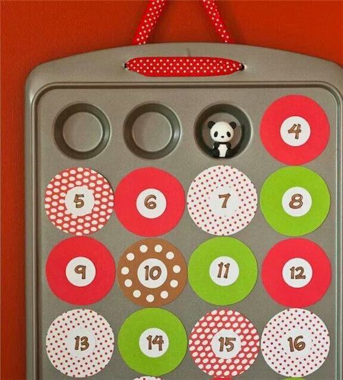 Adorable muffin pan advent calendar by Jessie Mckay