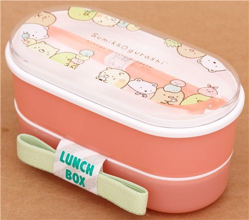 pink Sumikkogurashi shy animals Bento Box lunch box