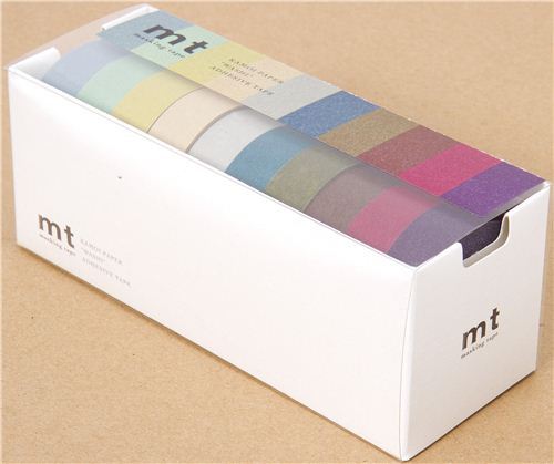 mt Washi Masking Tape deco tape set 10pcs dull colors