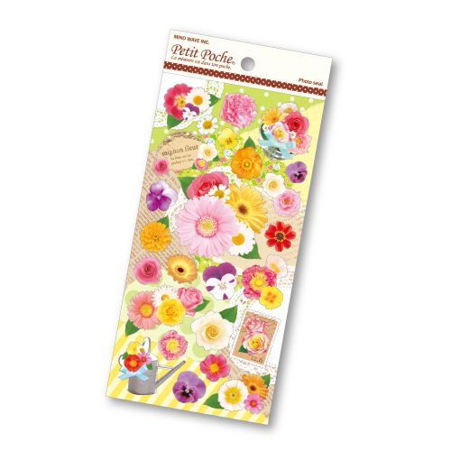 cute colorful flower rose sunflower stickers by Mind Wave