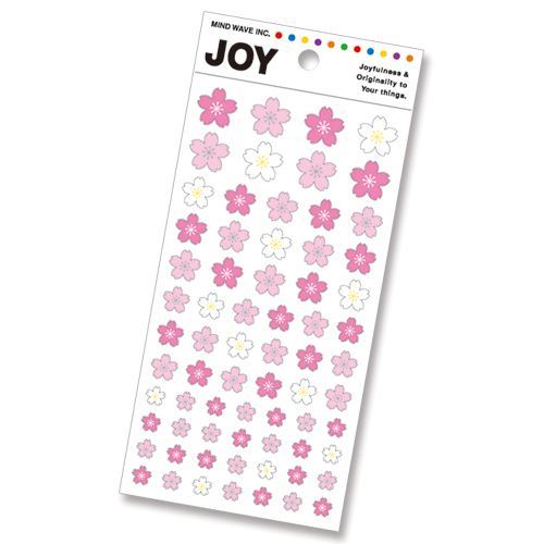 cute pink rose white Sakura flower stickers by Mind Wave