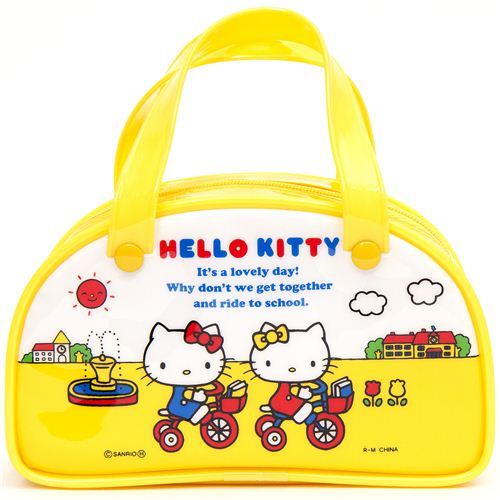 cute yellow mini Hello Kitty handbag Boston Bag