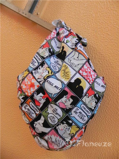 Bienvenue Chez Flaneuze uses our fabrics as Furoshiki wrapping cloths